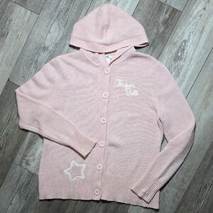 Disney Resort | Tinker Bell Wool Blend Embroidered Cardigan Hooded Sweater XL